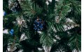 ЯЛИНКА ШТУЧНА РІЗДВЯНА БІЛІ КІНЧИКИ ШИШКА + КАЛИНА СИНЯ